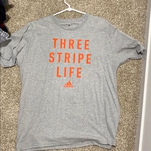 New adidas men’s gray t shirt, XL